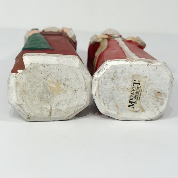 Vintage Midwest Hand Carved Wooden Classic Dutch Santa Claus Christmas Decor 8in - Picture 14 of 14